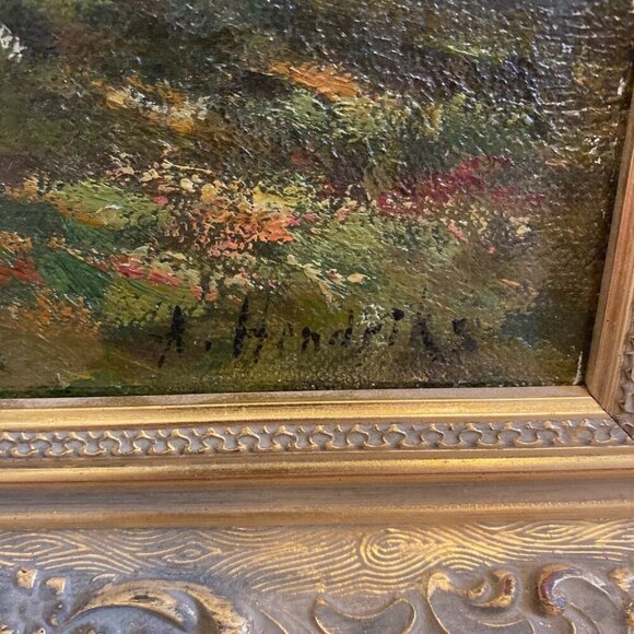Original Dutch Oil Painting A. Hendriks Signed - Picture 4 of 16